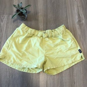 Patagonia neon swim shorts
